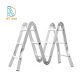 Escalera de paso plegable de aluminio multiusos de 330lb 12.5ft / 15.5ft, escalera multi de la tarea del andamio